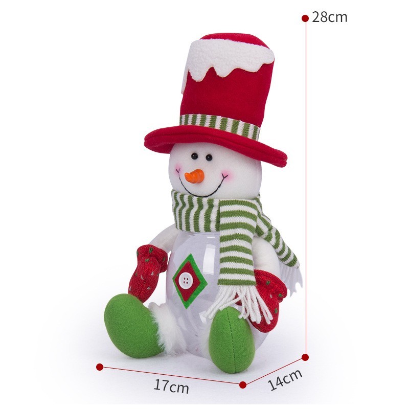 Christmas Candy Box Supplier - Transparent Present Box Xmas Santa Bag Sweet Natal Candy Box