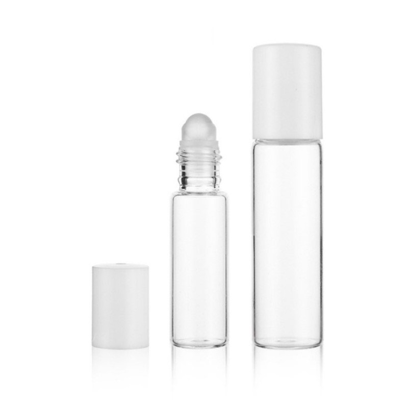 Roll on Bottle Factory - 5ml 10ml Clear Color Glass Essential Oil Plastic Roller Ball Bottle