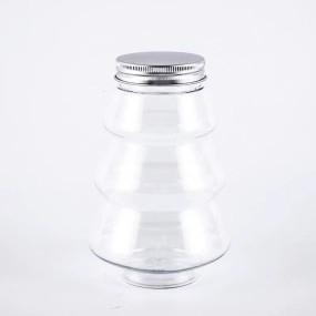 Christmas Tree Bottle Factory - 500ml 16oz PET Plastic Snack Food Storage Container Juice Jar