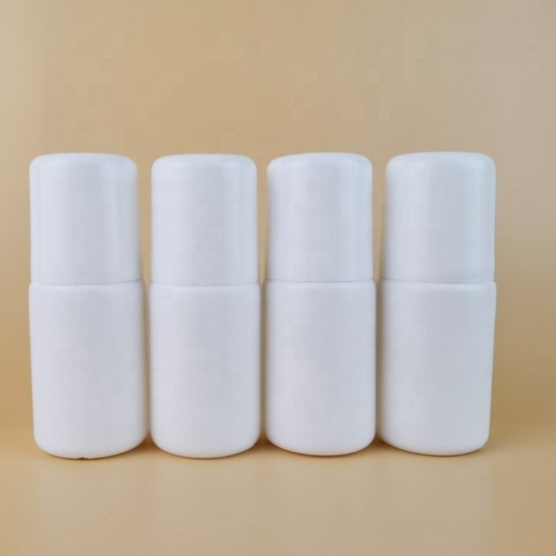 Plastic Roll on Bottle Manufacturer - 30ml 50ml HDPE White Essential Oil Empty Deodorant Container