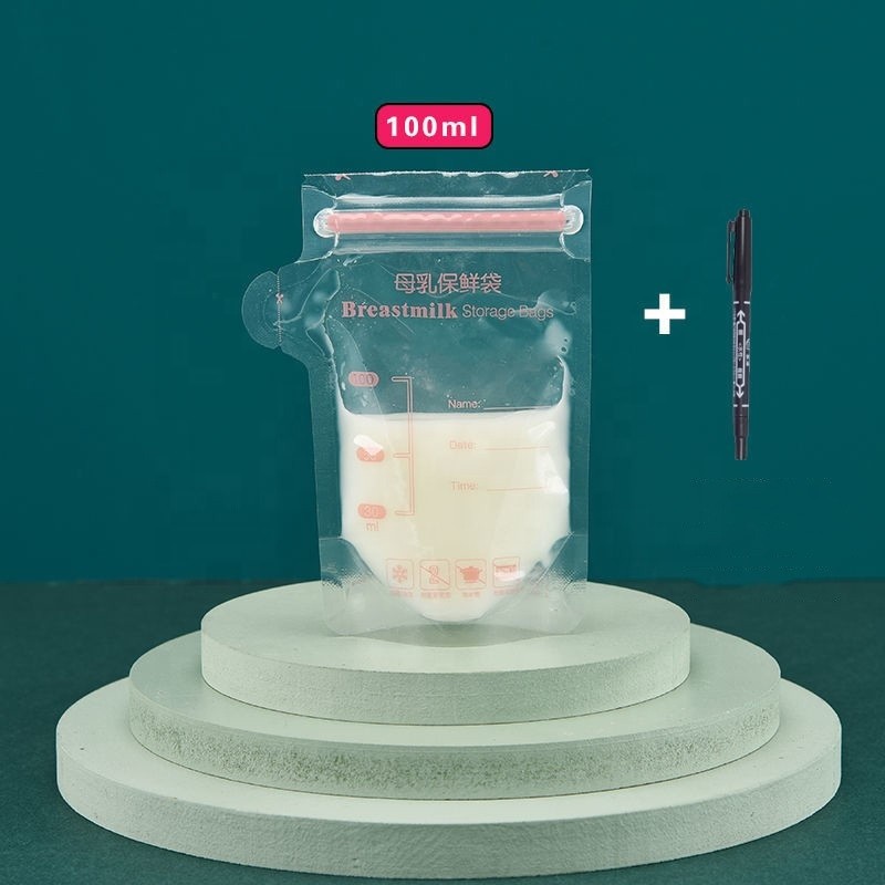 Breastmilk Storage Bag Factory - 200ML/7OZ BPA FREE Leak Proof Baby Food Standing up Pouch