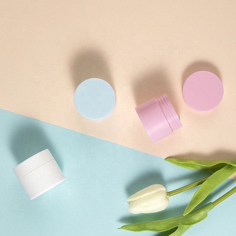 Face Cream Jar Supplier - 5g-50g White Black Blue Pink Round Cosmetic Packaging Scrub Jar