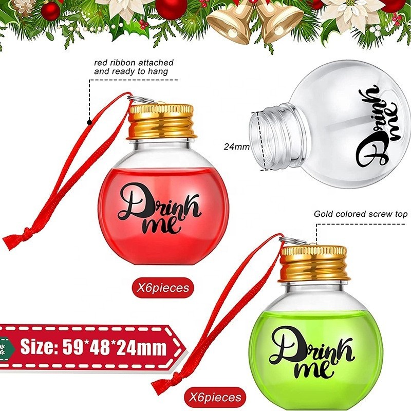Christmas Bell Bottle Factory - Factory Outlet 50ml PET Christmas Decorative Bell Plastic Bottle