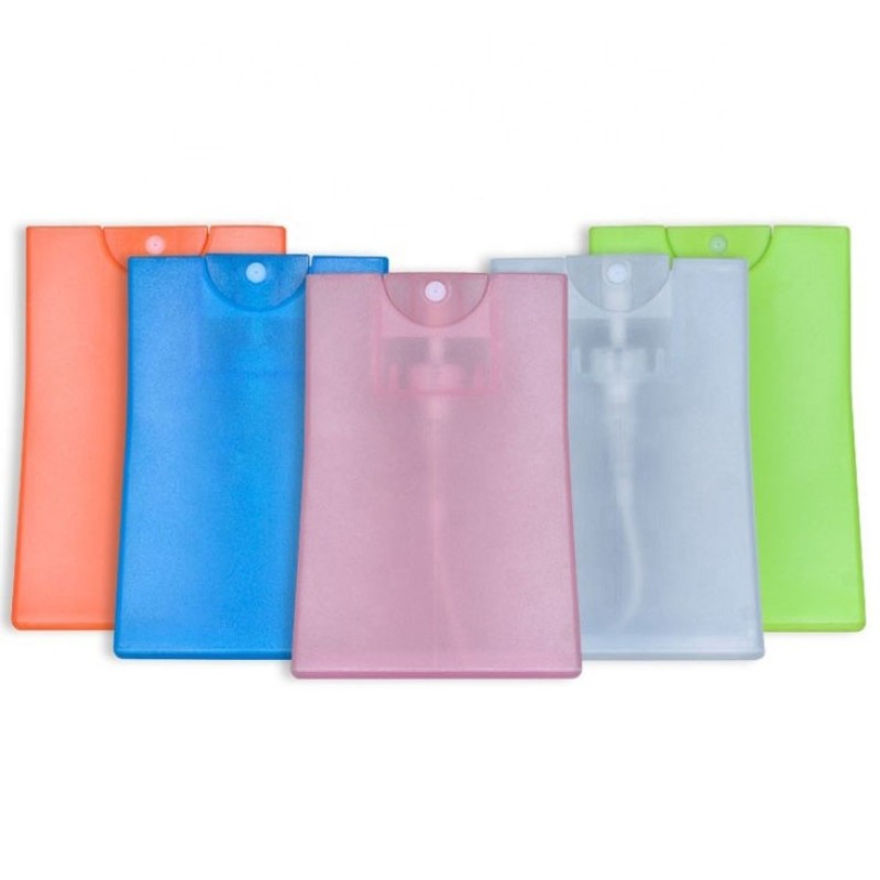 Credit Card Spray Bottle Factory - 20ml Plastic Perfume Hand Sanitizer Mist Sprayer
