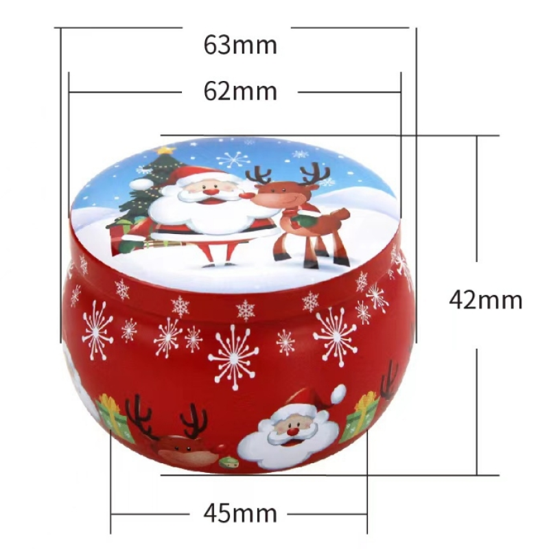 Tinplate Can Factory - Wholesale Colorful Candy Box Tinplate Cans Drum Wedding Gift Jar