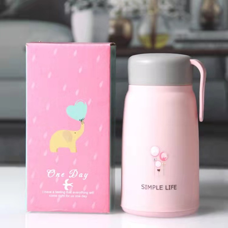 Glass Drink Bottle Supplier - Wholesale 360ml Cute Advertising Gift Glass Bottle Kids Drinking