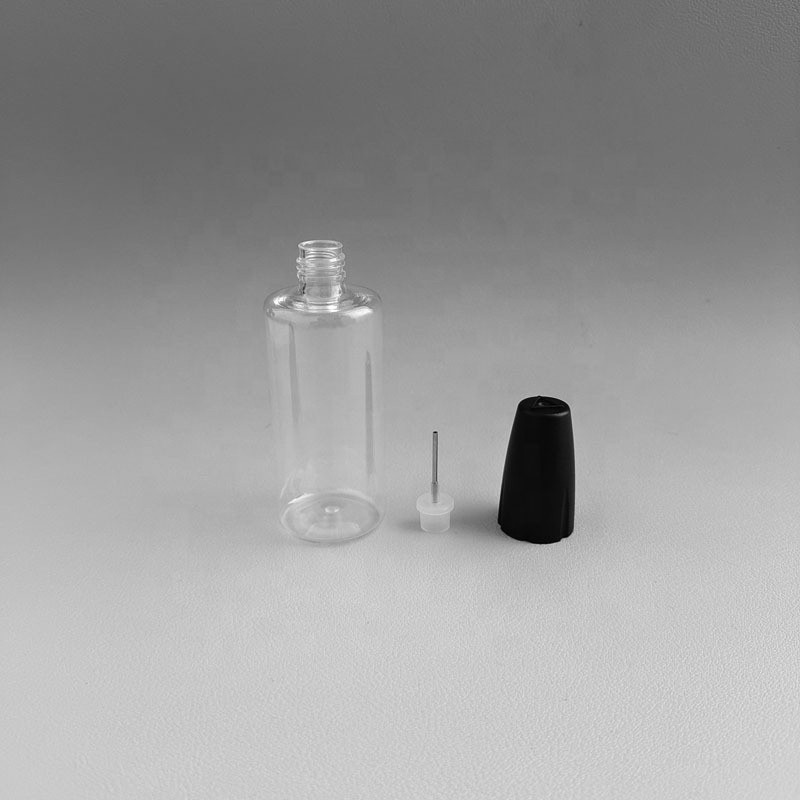 Needle Tip Bottle Manufacturer - 30ml Transparent PET Metal Needle Tip Liquid Bottle