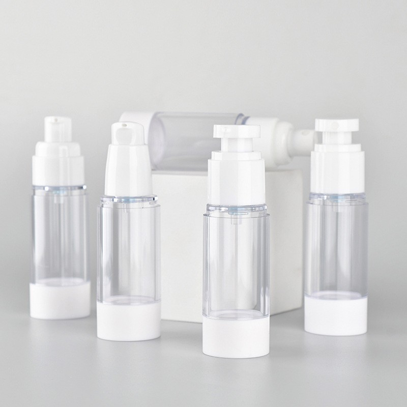 Airless Pump Bottle Supplier - 15ml-100ml Empty AS Plastic Cosmetic Serum Lotion Spray Bottle