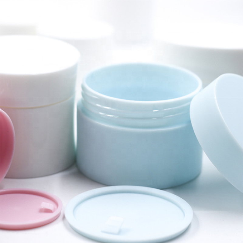 Face Cream Jar Supplier - 5g-50g White Black Blue Pink Round Cosmetic Packaging Scrub Jar