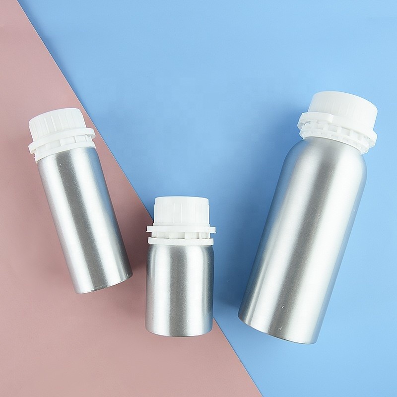 Cosmetic Aluminum Bottle Supplier - 120ml 4OZ Empty Metal Cosmetic Skin Care Essential Oil