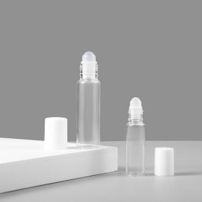 Roll on Bottle Factory - 5ml 10ml Clear Color Glass Essential Oil Plastic Roller Ball Bottle