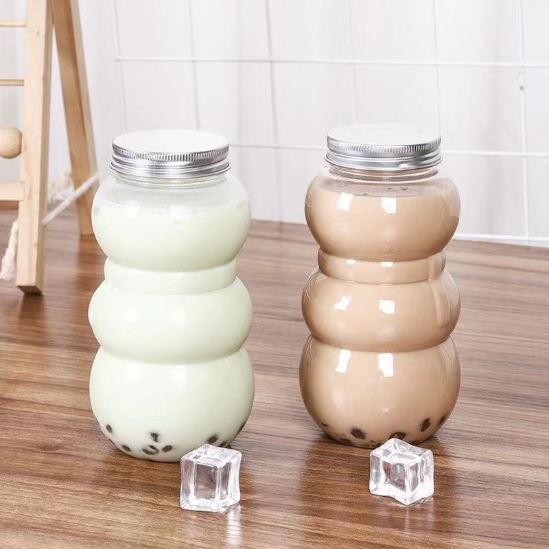 Christmas Tree Bottle Factory - 500ml 16oz PET Plastic Snack Food Storage Container Juice Jar