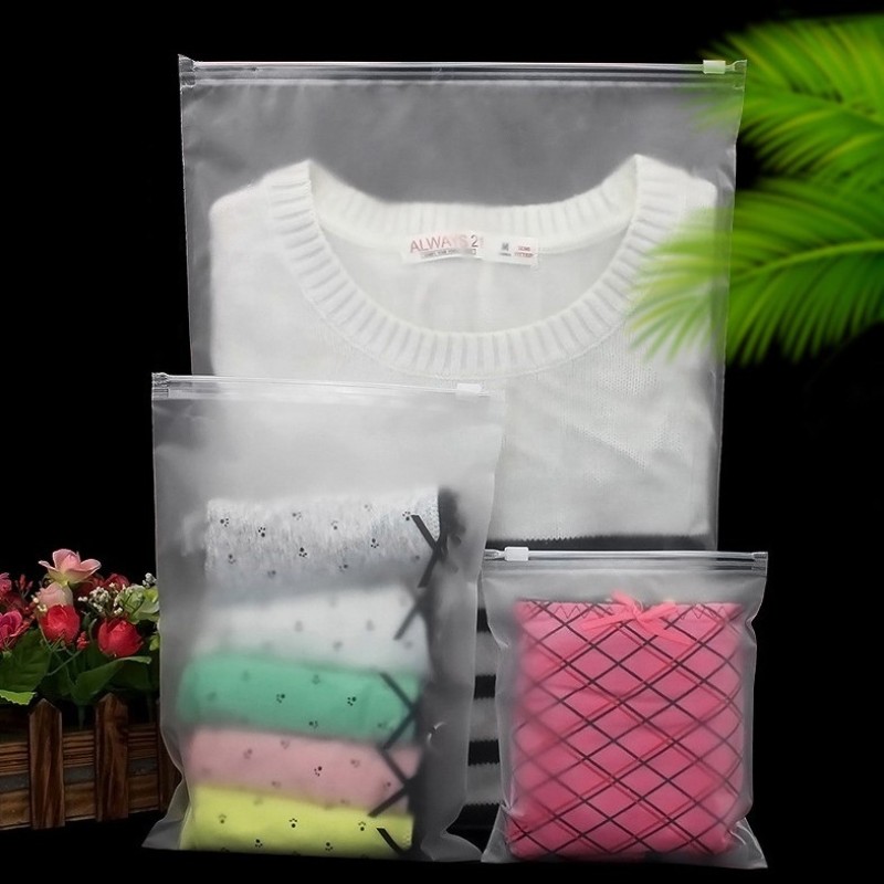 Resealable Ziplock Bag Factory - 2535cm Eco Friendly Zipper Clothes Packaging Matte Frosted Bag