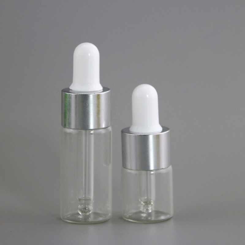 Cosmetic Dropper Bottle Supplier - 5ml 10ml Thin Glass Clear Essential Oil Dropper Bottles