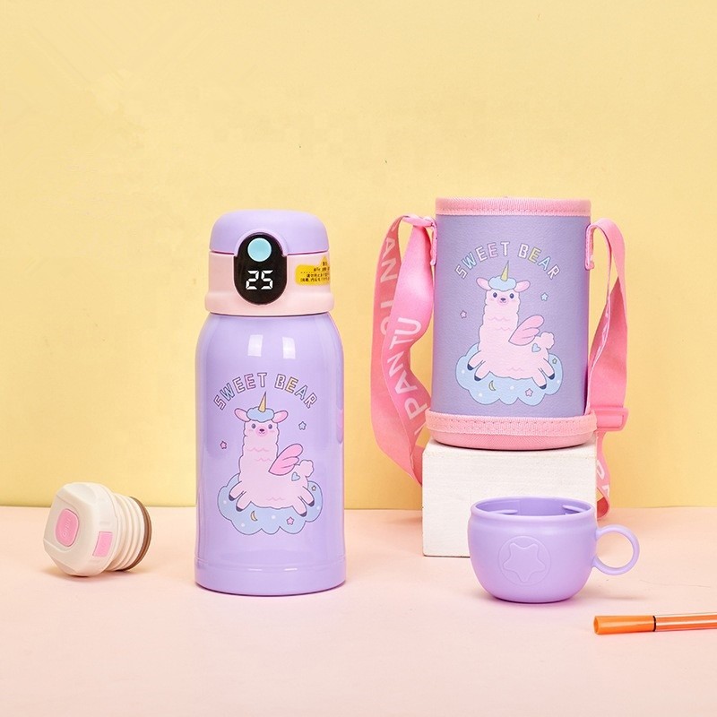 Children's Thermos Cup Supplier - Stainless Steel Water Bottle Children's Vacuum Flask with Straw