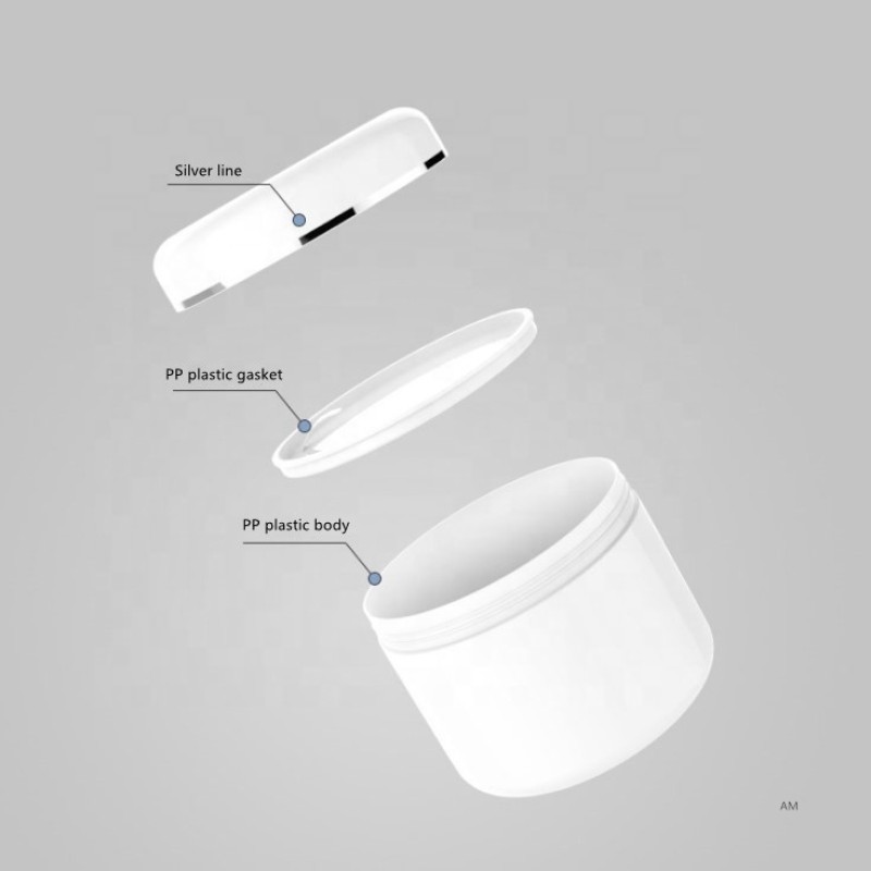 Large Cream Jar Factory - 250ml 8oz White PP Recycled Hair Oil Hair Gel Body Care Jar