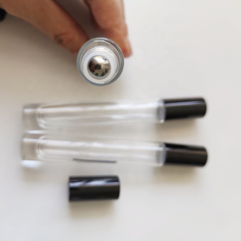 Perfume Roll on Bottle Manufacturer - 10ml Round Square Long Tube Refillable Lip Oil Bottle
