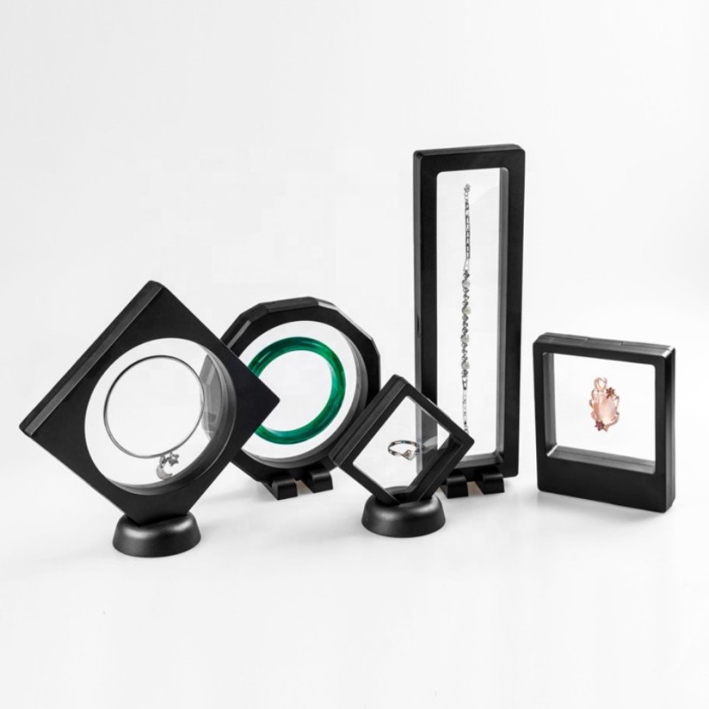 Suspension Jewelry Box Supplier - 3D Floating Clear Membrane Display Frame Transparent PE Film