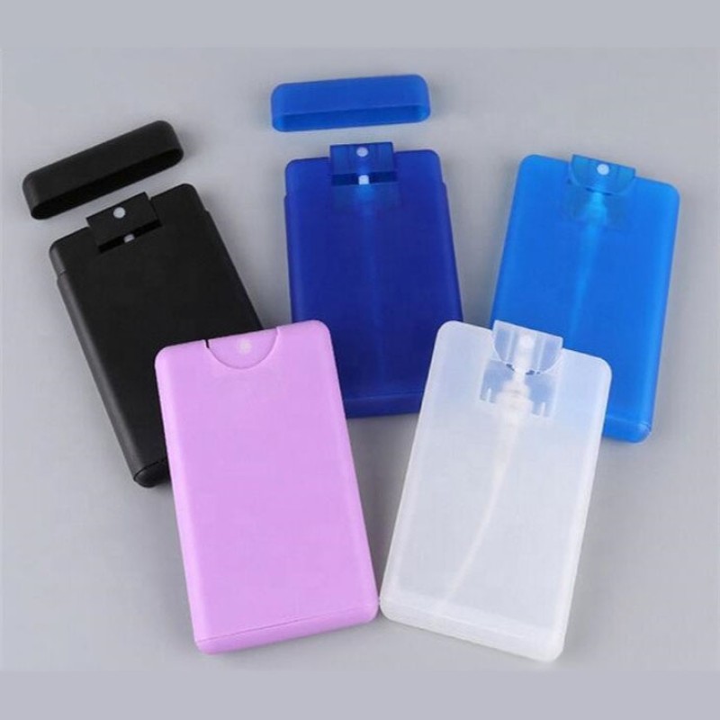 Credit Card Perfume Bottle Supplier - 20ml Square Shape Travel Alcohol Spray Bottle
