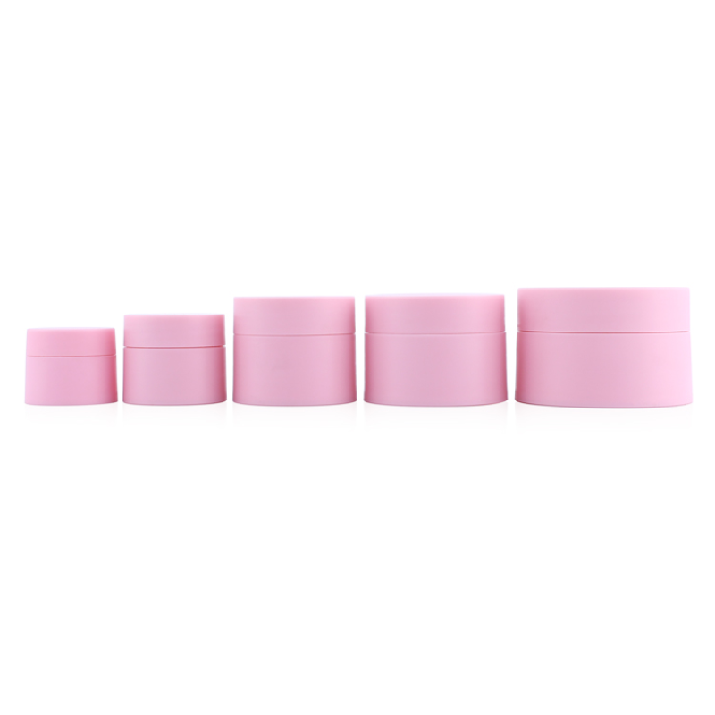 Cosmetic Cream Jar Manufacturer - 50ml 50g Frosted Matte Black White Blue Pink Plastic Jar