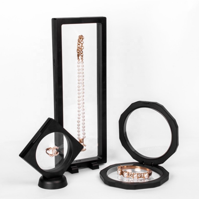 Suspension Jewelry Box Supplier - 3D Floating Clear Membrane Display Frame Transparent PE Film