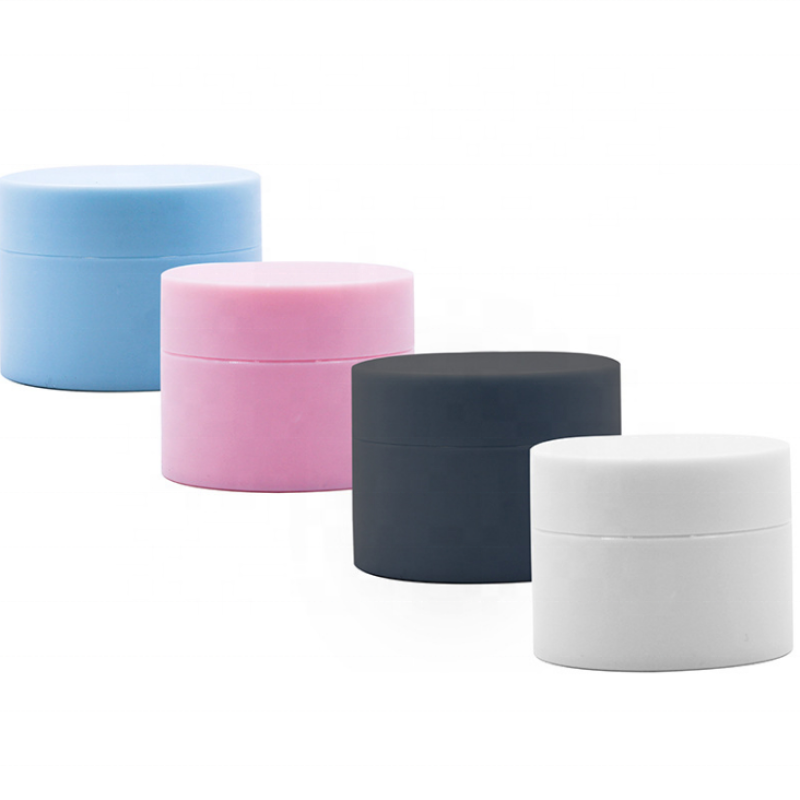 Face Cream Jar Supplier - 5g-50g White Black Blue Pink Round Cosmetic Packaging Scrub Jar