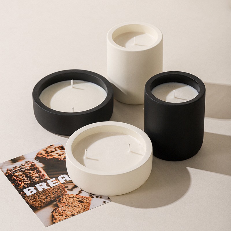 Ceramic Candle Vessel Factory - 250g-300g Many Colors Elegant Candle Container Custom Jar