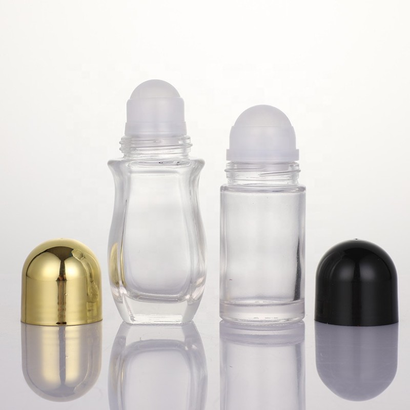 Deodorant Container Supplier - 30ml 50ml Cylinder Roll on Arabic Essential Oil Glass Bottle
