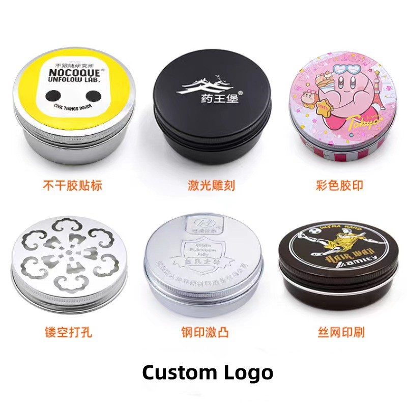 Aluminum Can Jar Supplier - 5ml-1000ml Round Cosmetic Containers Tin Metal Cream Jar with Lid