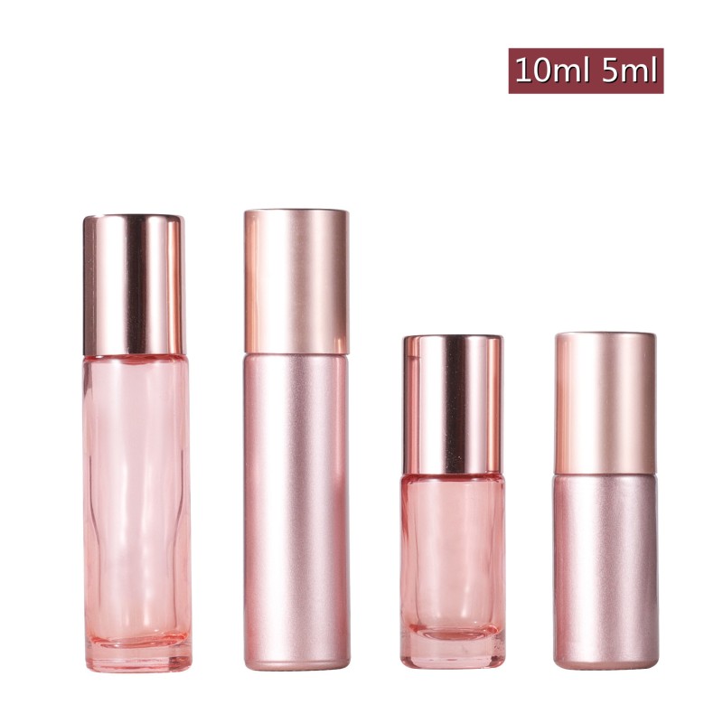 Matte Roll on Bottle Factory - 10ml Black Matte Frosted Glass Roller Ball for Essential Oil