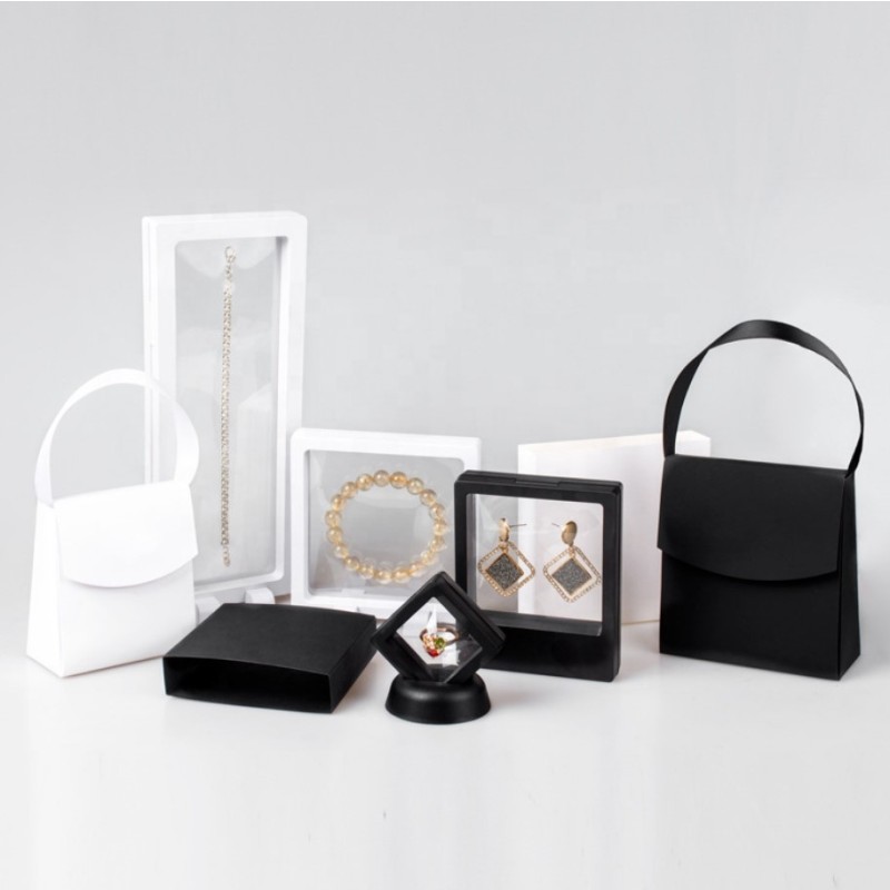 Suspension Jewelry Box Supplier - 3D Floating Clear Membrane Display Frame Transparent PE Film