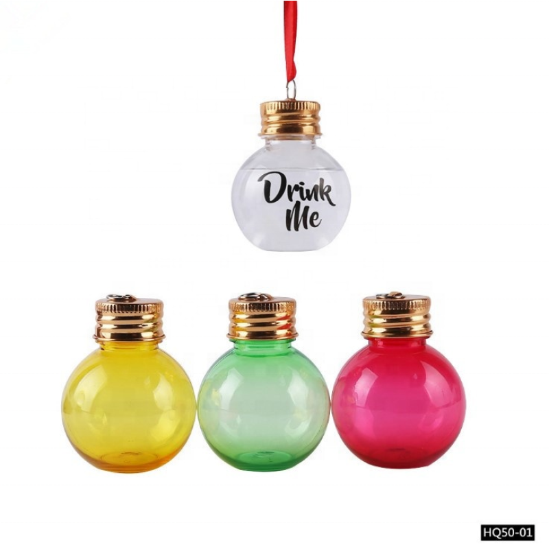 Christmas Beverage Ball Supplier - Booze Filled Christmas Tree Decoration Plastic Beverage Balls
