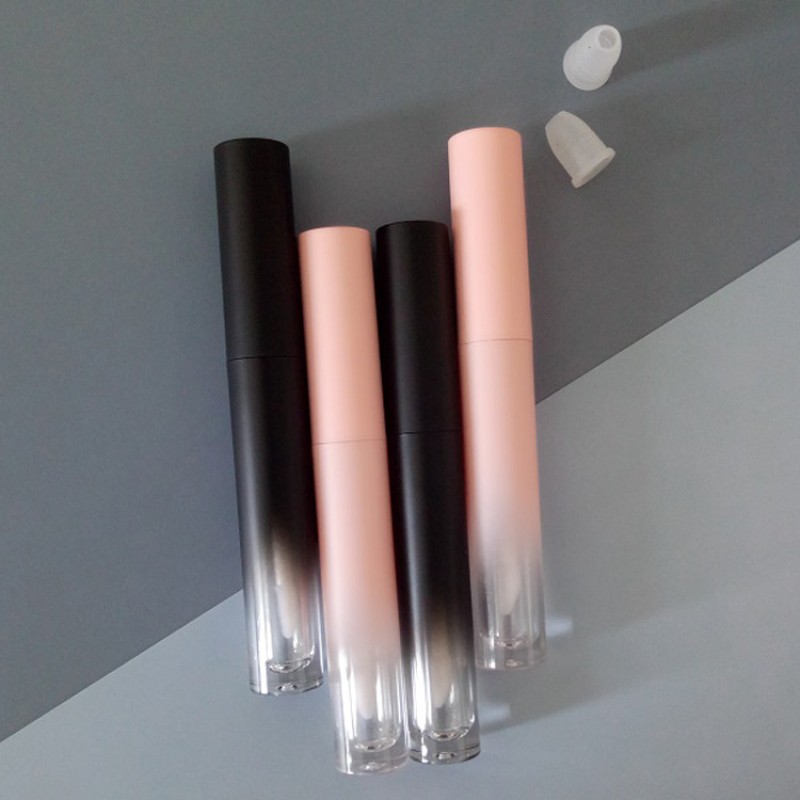 Lip Gloss Tube Factory - 3.5ml Plastic Empty Gradient Wand Liptint Bottle Round Tube