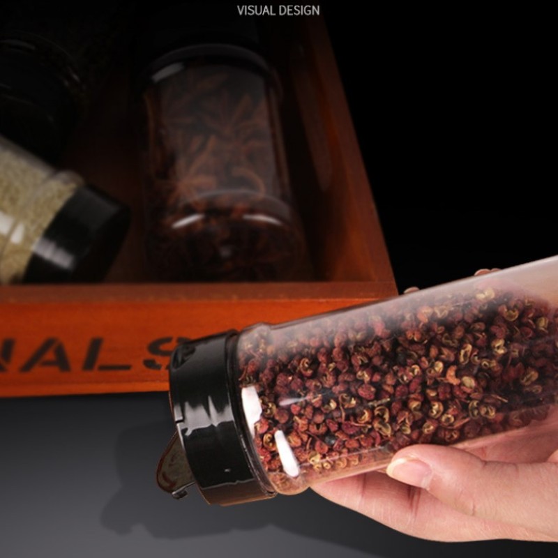 Seasoning Bottle Supplier - 100g-200g Empty Condiment Bottle Custom BBQ Pepper Seasoning Shaker
