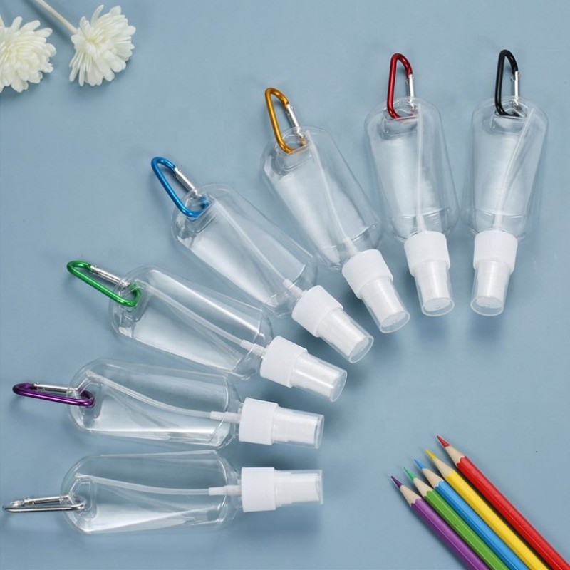 Travel Spray Bottle Manufacturer - 30ml 50ml 1.6oz Keychain Refillable Squeeze Tube with Flip Cap