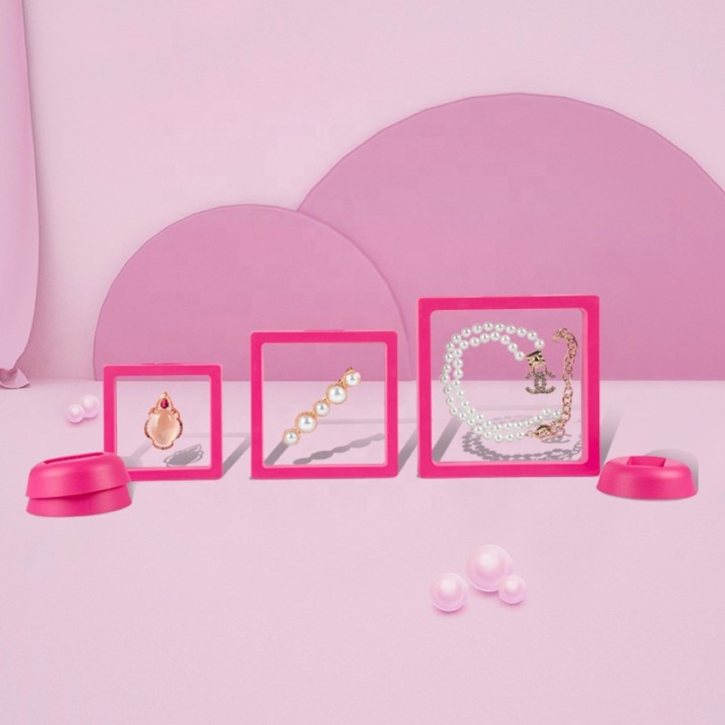 Floating Display Box Factory - Clear case Store Membrane Floating Frame 3d Suspension Jewelry Box