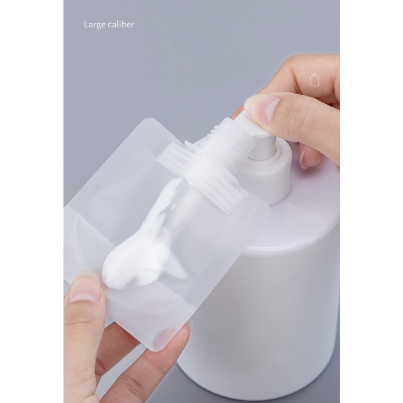 Cosmetic Trial Pouch Supplier - 30ml-100ml Disposable Portable Cosmetic Sample Transparent Bag