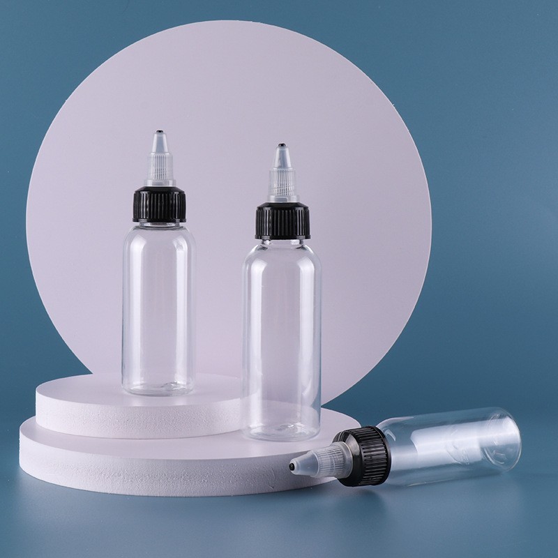 Squeeze Bottle Supplier - 30ml-500ml Transparent Plastic Sauce Packaging with Black Twist Cap