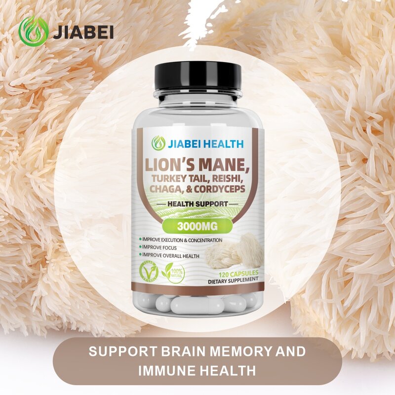 Lion's Mane Capsules Manufacturer - Brain Health & Muscle Growth Supplements for Adults with Custom Labels
