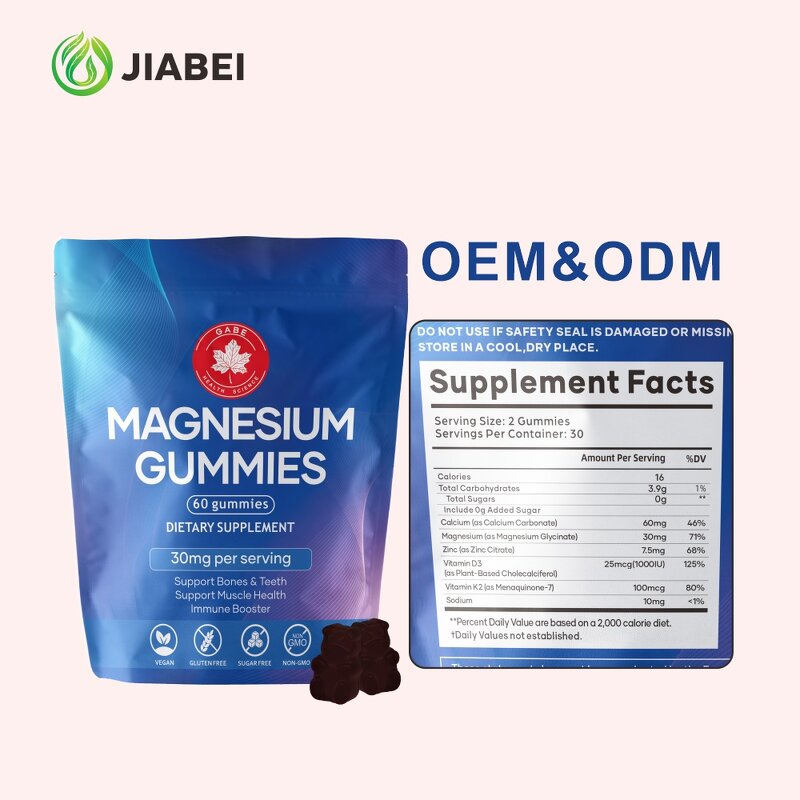 Magnesium Gummy Vitamins Manufacturer - Supports Bone, Muscle & Immunity for Adults with Custom OEM/ODM Packaging