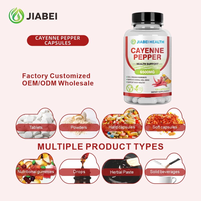 Cayenne Pepper Capsules Manufacturer - Herbal Supplement for Immunity & Digestion