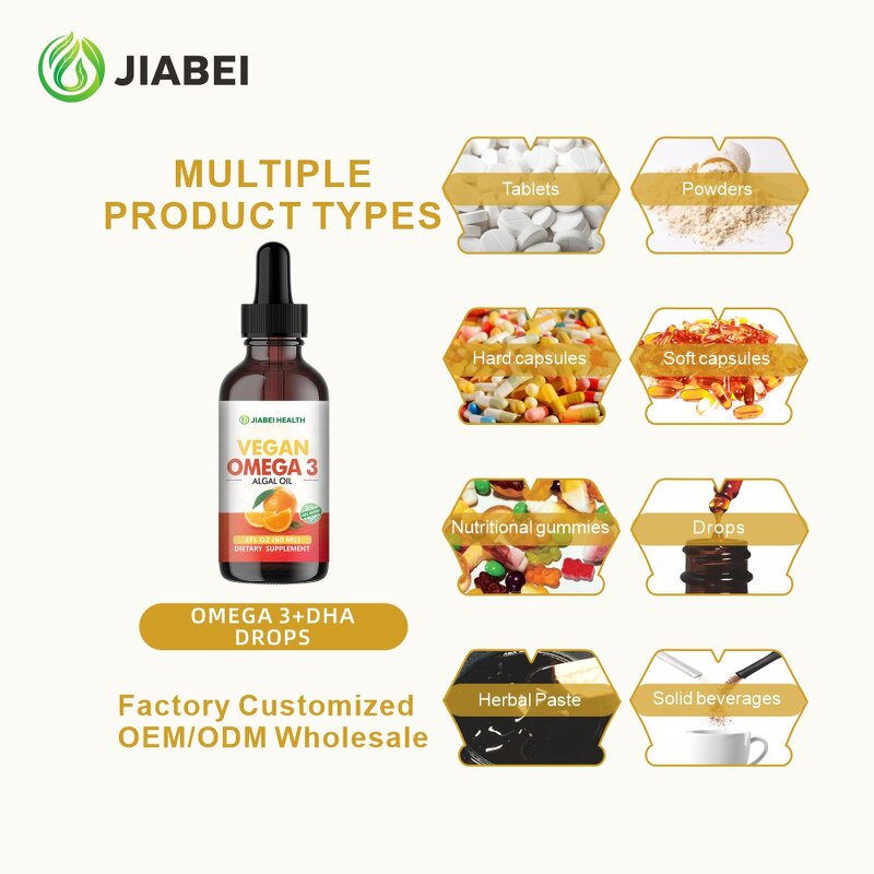 Vitamin D3 Drops Manufacturer - OEM/ODM Omega 3 DHA Supplement for Adults Brain & Bone Health