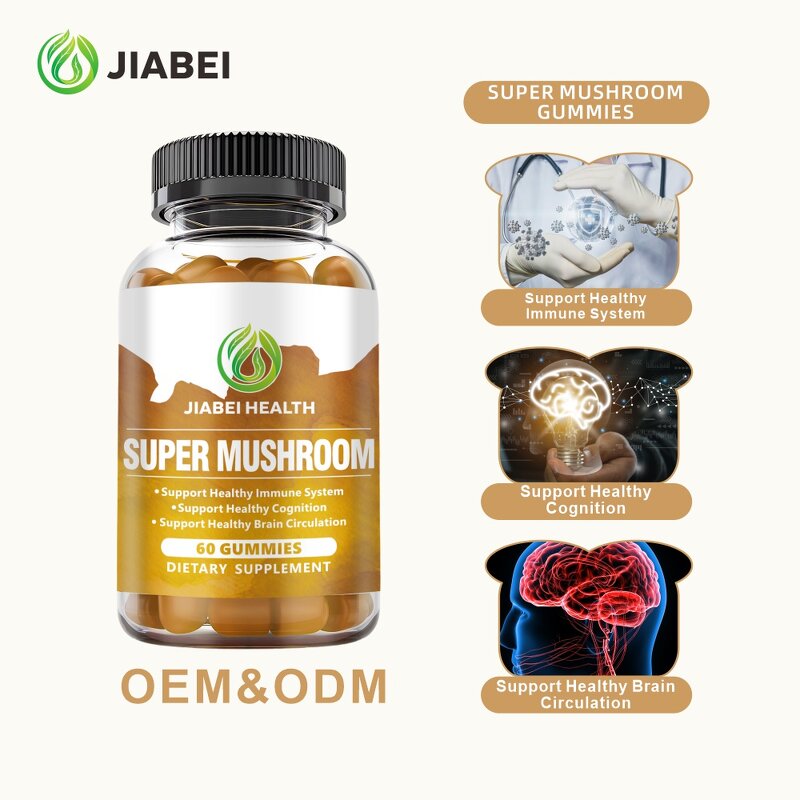 Super Mushroom Gummy Manufacturer - Immune Support Gummies for Adults with GMP/HACCP Certifications