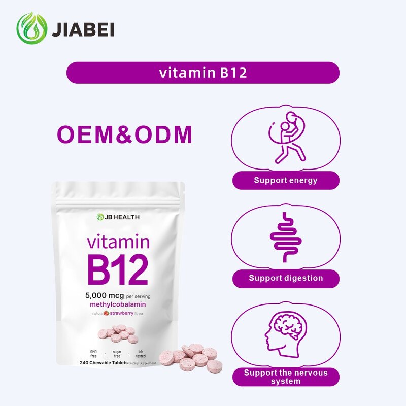 Vitamin B12 Tablets Manufacturer - Private Label, OEM/ODM for Adult Energy Metabolism