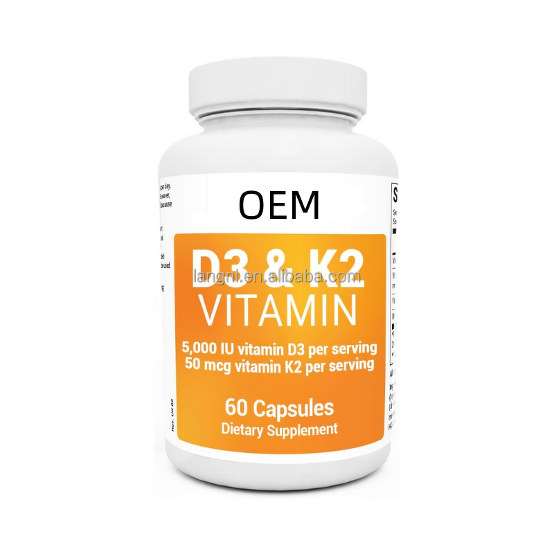 Vitamin D3 K2 Capsules Manufacturer - Vegan Supplement for Health & Mood