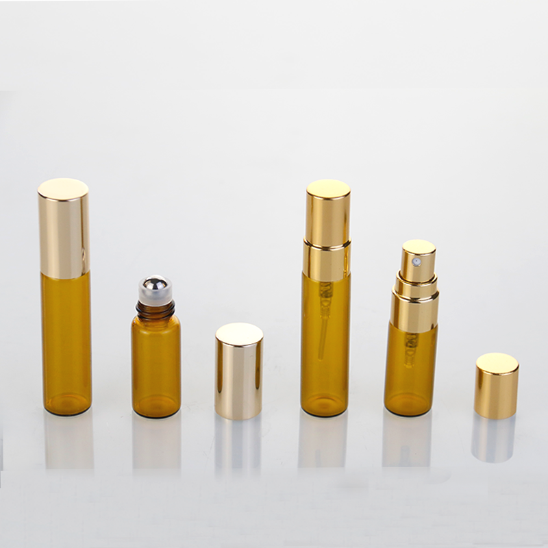 Brown Glass Roller Bottles Manufacturer - 1ml-10ml Essential Oil Roll On Bottles