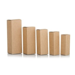 Paper Boxes Supplier - 5ml-100ml Kraft White Black Essential Oil Box