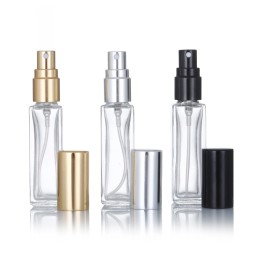 Square Perfume Bottles Supplier - 5ml-10ml Portable Glass Bottles with Cap
