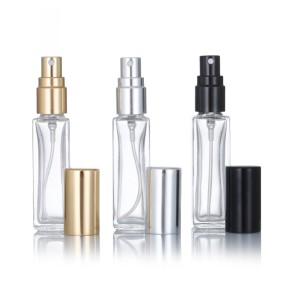Square Perfume Bottles Supplier - 5ml-10ml Portable Glass Bottles with Cap