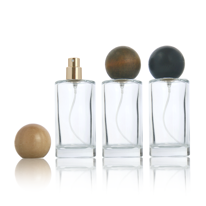 Wood Lid Spray Bottles Manufacturer - 30ml-50ml Fine Mist Glass Perfume Bottles